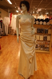 Strapless champagne bruidsjurk ( Nr. H-3474 )