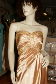 Hartvorm strapless galajurk SYR  M0029 goud