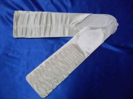 Satijnen handschoenen AX05 ivoor