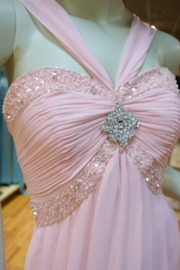 Galajurk met schuine schouderband SQ F236 rose