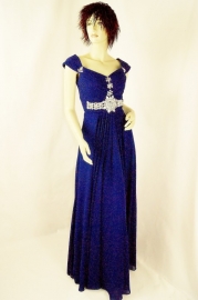 Galajurk met kapmouwtje MLS - 2191 blauw