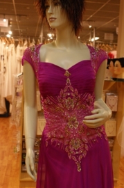 Chique galajurk met  gedrapeerde taille SYR - 906268
