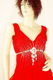 Galajurk met schouderband  MLS - 2197 rood