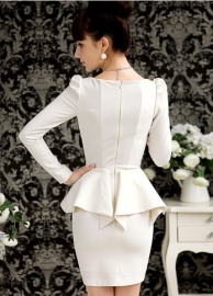 Adellijke jurk CWYS - 001 wit