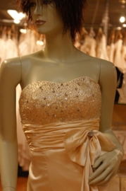 Strapless bruidsjurk  112909  creme
