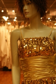 Blingbling korte jurk met spaghetti band  ( Nr. XNE - 005 )