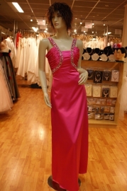 Galajurk met 2 schouderbandjes MLS -1229 ( fuchsia )