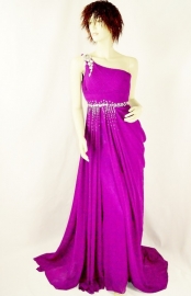 Galajurk one shoulder MLS - 2198 paars