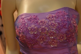 Zeemeermin model bruidsjurk met sleep  PSF -019  lila