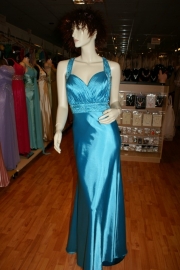 Galajurk met doorzichtig rugpand SYR 22867 turquoise