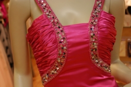 Galajurk met 2 schouderbandjes MLS -1229 ( fuchsia )