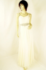 A-lijn jurk in chiffon MLS -2169 ivoor