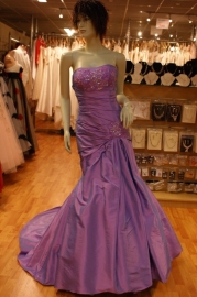 Zeemeermin model bruidsjurk met sleep  PSF -019  lila
