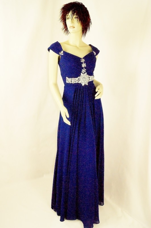 Galajurk met kapmouwtje MLS - 2191 blauw
