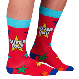 Papa sokken - Vader sokken - Super Dad - maat 39/46