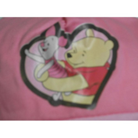 Zonnecap Winnie the Pooh roze - maat  6/8 jaar