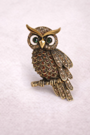 Broche - zilverkleurig - groot