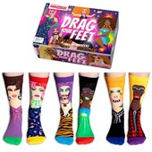 Cadeaudoos met 3 paar mix and match sokken - Drag your feet