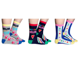 Mama sokken - moeder sokken - Best Mum Ever - doos 3 paar - maat 37/42