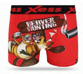 Boxershort / trunk Beaver Hunting rood maat S