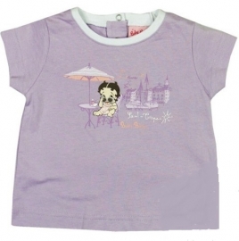 Betty Boop baby t-shirt Lila