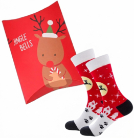 Kerstsokken rood – in cadeauverpakking