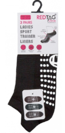 Antislip sport sokken -yoga -pilates - gym - maat 37/42 - set van 3 paar zwart