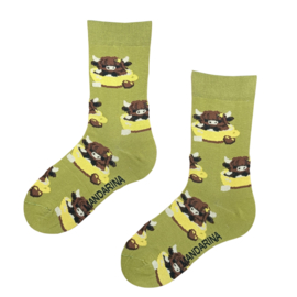 Mandarina Socks Schotse Hooglander - Kleurrijke sokken