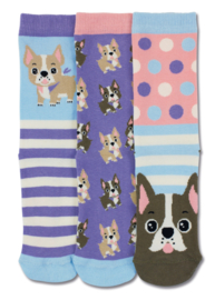Oddsocks - Mismatched verschillende sokken - Woof - 3 sokken - maat 30,5 tot 38,5