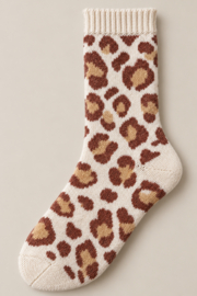 Alpaca sokken dames panterprint – maat 35-38 en 39-42