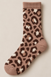 Alpaca sokken dames panterprint – maat 35-38 en 39-42