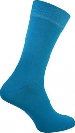 Neon blauwe / turquoise Rock 'n Roll teddy sokken in maat 39 - 46