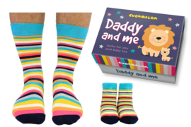 Cadeaudoosje met vader / dochter sokken - Daddy & Me girl