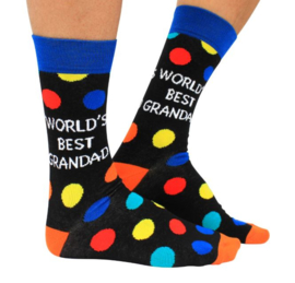 Opa sokken - World's best Grandad - maat 39/46