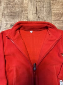 Fleece vestje - rood - maat 80