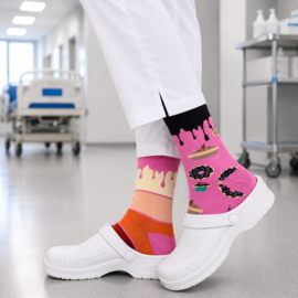 Mandarina Socks Taart - kleurijke mismatched sokken