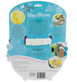 Mini Blooming Bath baby washand  - was bloem - Blauw