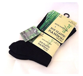 Set van 3 paar bamboe viscose sokken, zwart, maat 37-42