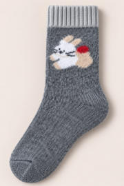 Alpaca damessokken met hondje – maat 35-38 en 39-42