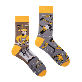 Mismatched sokken - doehetzelver - DIY - klusser mismatch sokken- 2 verschillende sokken - maat 44/46