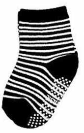 4817 antislip sokken zwart en wit gestreept