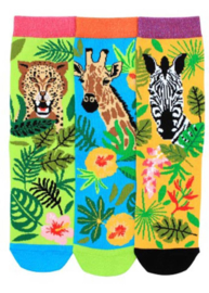 Oddsocks - Mismatched Gekke Sokken - Jungle Annie - 3 sokken - maat 37 tot 42