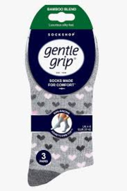 Bamboe sokken 3 paar - Gentle Grip - Dames mt 37 - 42
