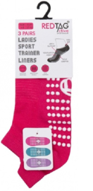 Antislip sport sokken -yoga -pilates - gym - maat 37/42 - set van 3 paar pastel