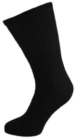 Diabetes sokken EXTRA WIJD, 3 paar zwart, non elastic boorden en handgenaaide teennaad, mt 37 - 42