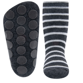 Anti slip sokken set van 2 paar dino/strepen maat 19-22