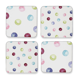 Stippen Dots onderzetters -set van 4 stuks