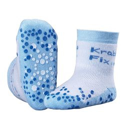 Ewers anti slip sokken Krabbelfix blauw maat 16-17