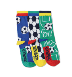 Oddsocks - Gekke Mismatched Sokken - Goal - 3 sokken - maat 31 tot 39