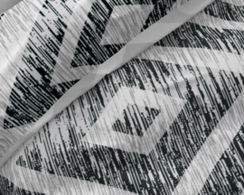 Zensation Block On Block - Lits-Jumeaux dekbedhoes met 2 effen kussenslopen